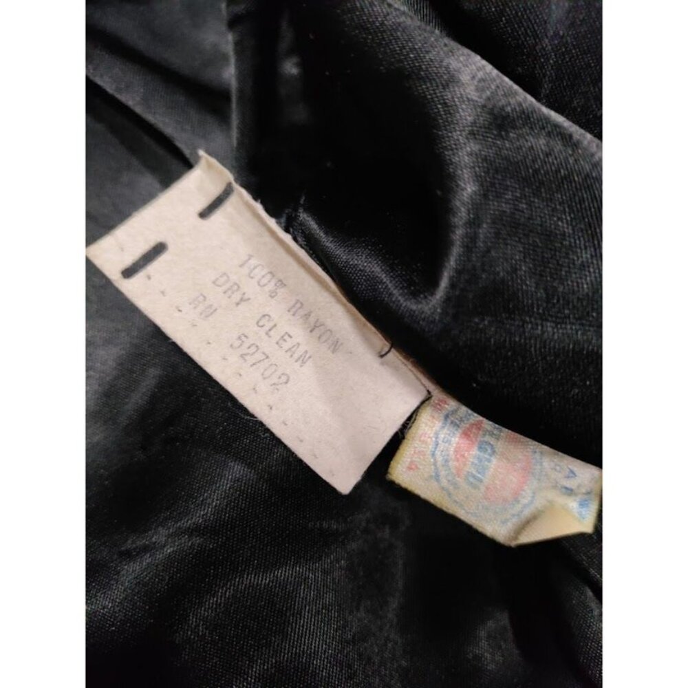 Harry Acton For Party Collectibles Small Velvet Puff Sleeve Peplum Jacket Black - Picture 5 of 9